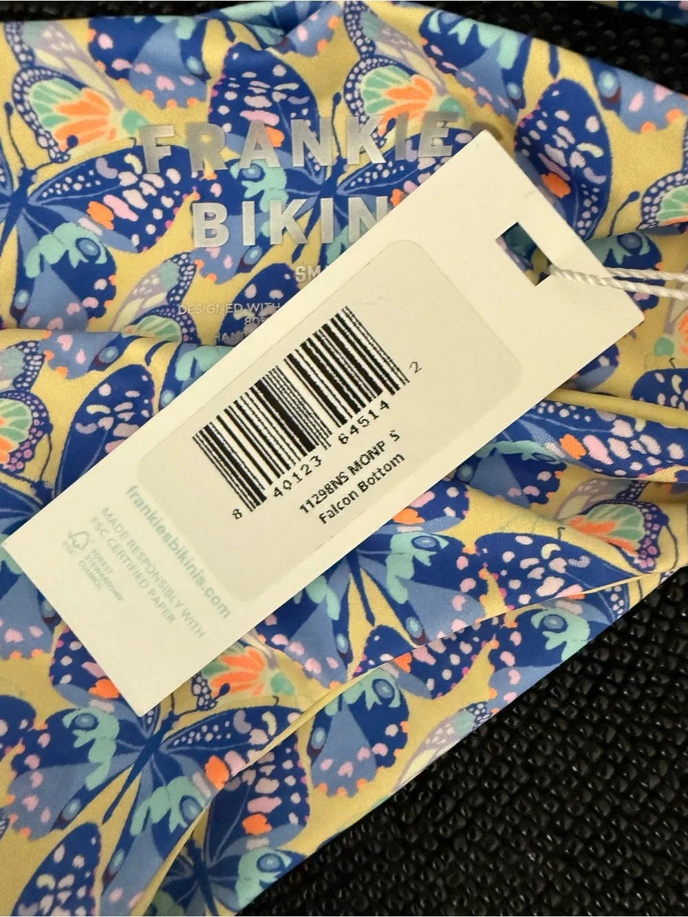 Frankie's Bikinis Monarch Butterfly Print Bottoms
